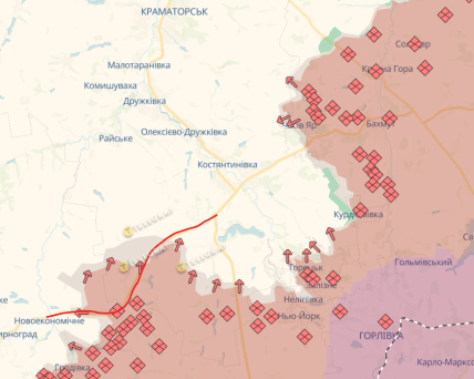 Бої навколо Костянтинівки